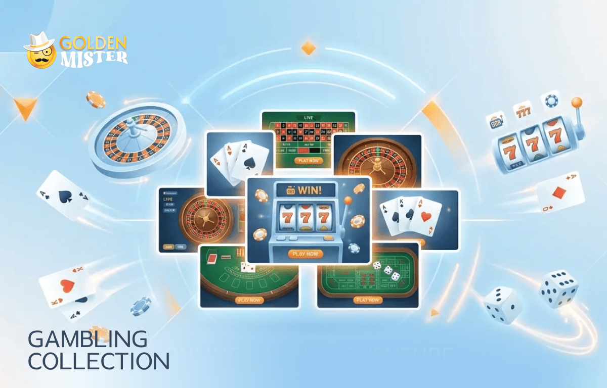 Golden Mister UK Casino has a large collection of gambling games